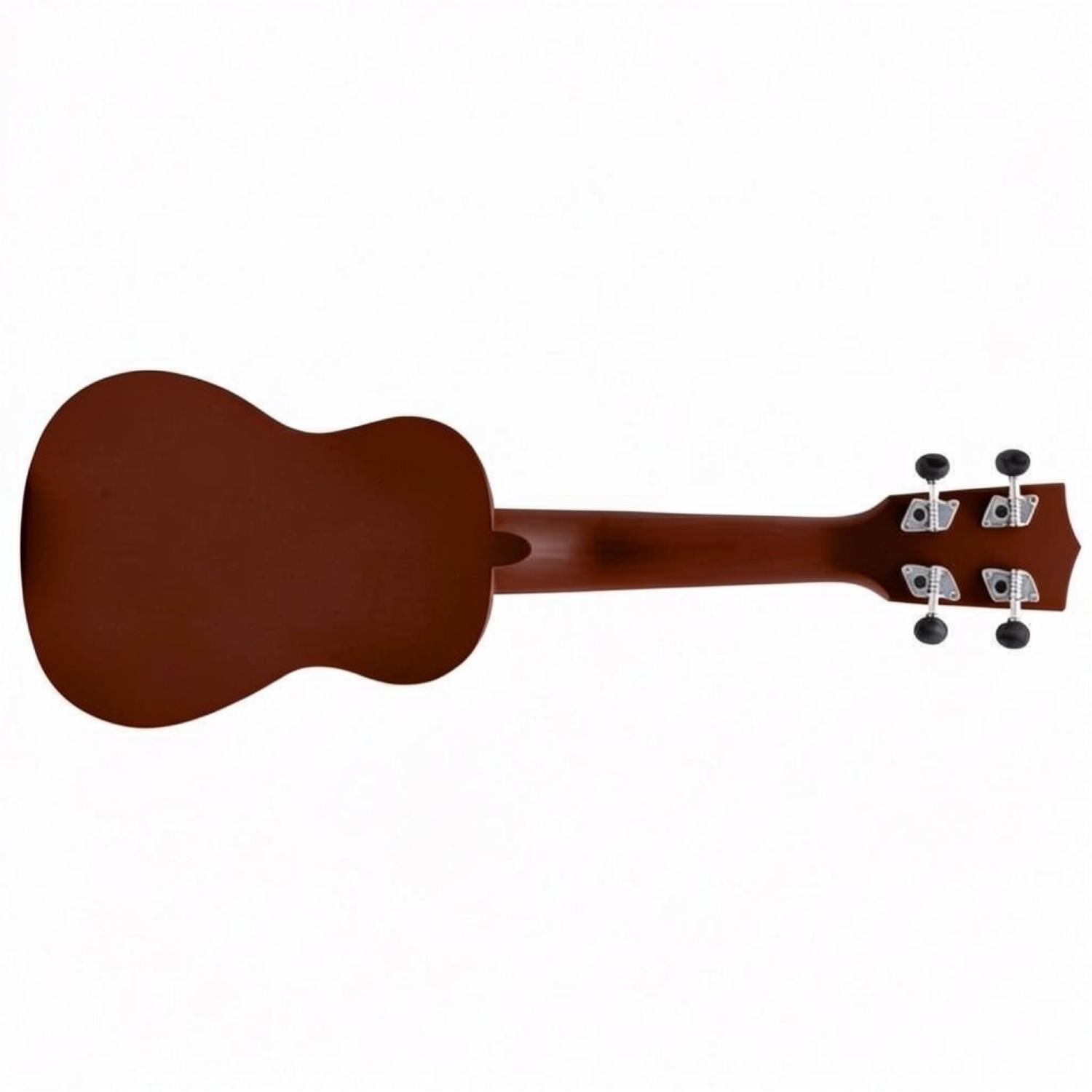 ffalstaff Ukulele Soprano 21" Superior Satinato con borsa, metodo rapido e kit 5 plettri (Natural Scuro)