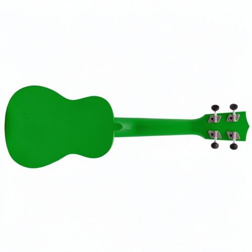 ffalstaff Ukulele Soprano 21" Superior Satinato con borsa, metodo rapido e kit 5 plettri (Verde)