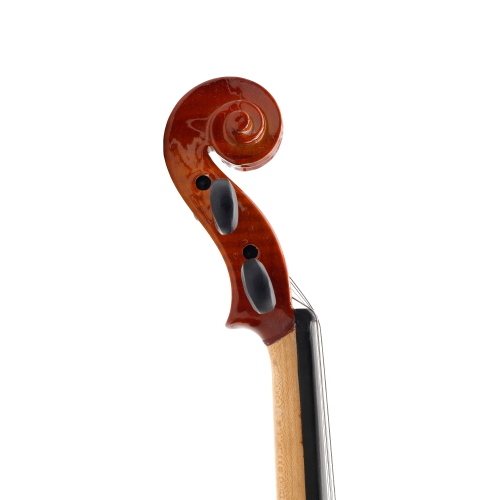 ffalstaff Violino 4/4 Massello Fiammato "Maestro" Finitura Lucida, Arco Superior, colofonia Rosin (Custodia Sagomata Blu)