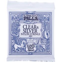 ERNIE BALL 2403 Clear & Silver Corde per Chitarra Classica .028/.042