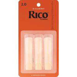 RICO RCA0320 Ance per Clarinetto Sib n.2 (Pack da 3)