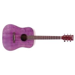 ffalstaff CD60 Chitarra Acustica con Top in Abete (Pastel Purple)