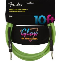 FENDER Cavo Jack-Jack serie Glow in the dark verde (3 Metri)
